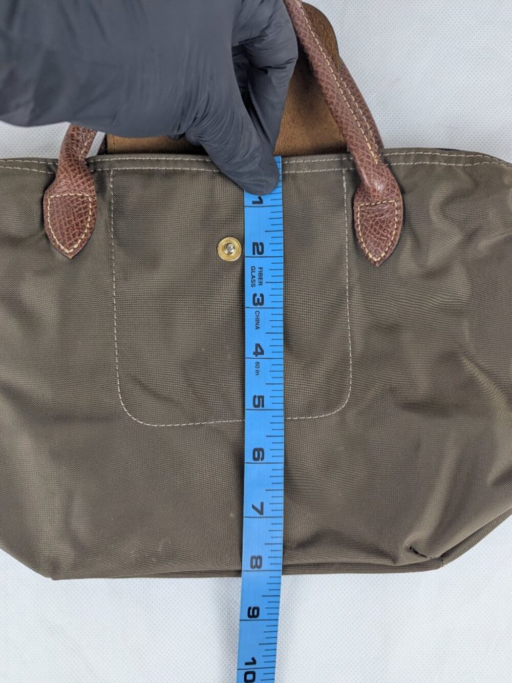 Authentic Longchamp Le Pliage Nylon Tote Bag Green | Used Nice | Fast Dispatch - Picture 11 of 15